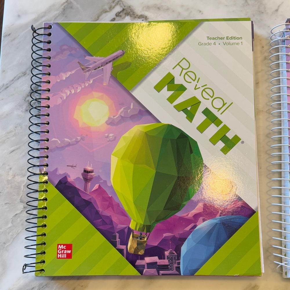 McGraw Hill Reveal Math Teacher Edition - Green and Purple